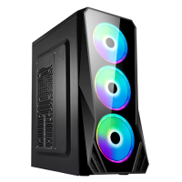 Корпус ATX DeTech C3148s RGB, black