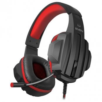 Гарнитура Sven AP-G300MV (SV-019372) 40mm, 105dB, 2.2m, black-red