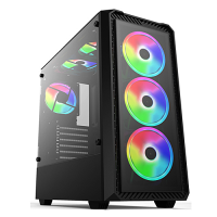 Корпус ATX DeTech DT-8019 RGB, black