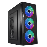Корпус ATX DeTech C3146s RGB, black