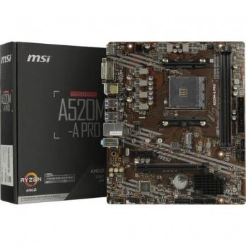 Материнская плата AMD A520 MSI A520M-A PRO