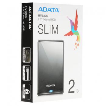 Внешний HDD 2TB Adata HV620 Slim, black