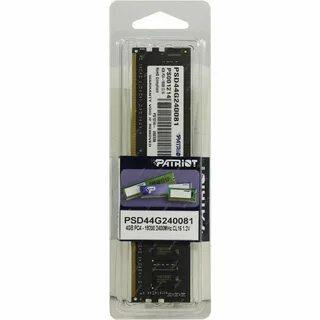 Оперативная память DDR4-2400 4GB Patriot Signature (PSD44G240081)