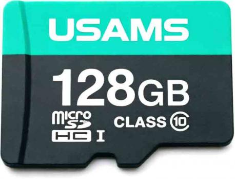 Карта памяти microSD/TF 128GB Usams + Adapter