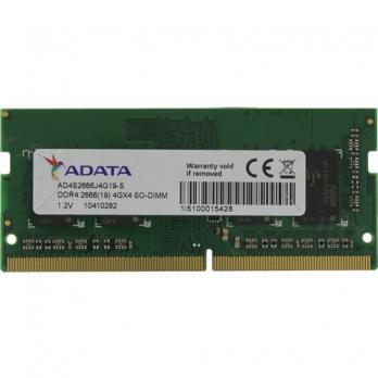 Оперативная память SODIMM DDR4-2666 4GB Adata Premier (AD4S2666J4G19-S)