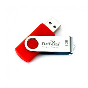 Флешка USB3.0 8GB DeTech Swivel