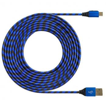 Кабель USB2.0 AM-Type-C DeTech 3A, медный, 1m