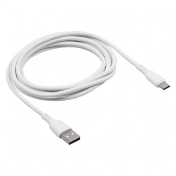 Кабель USB3.0 (M) - Type-C (M) DeTech, 3A, 1m, white