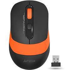 Мышь беспроводная A4Tech Fstyler FG10s black/orange