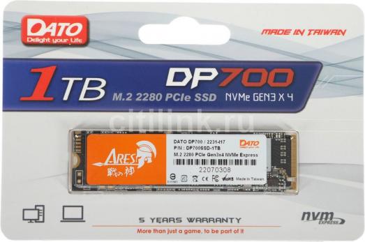 SSD-накопитель M.2 NVMe 1TB Dato DP700 (DP700SSD-1TB)