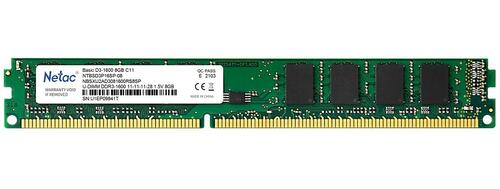 Оперативная память DDR3-1600 8GB Netac (NTBSD3P16SP-08)