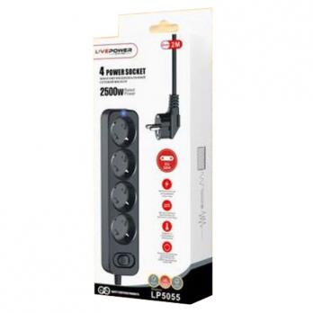 Сетевой фильтр 2m LivePower LP5055, 4 гнезда