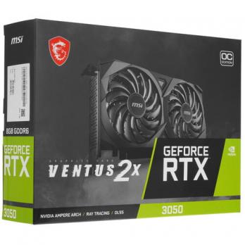 Видеокарта GeForce RTX 3050 MSI Ventus 2X OC, 6GB