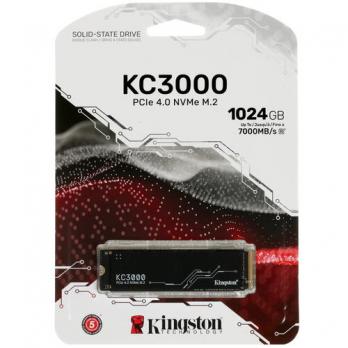 SSD-накопитель M.2 NVMe 1TB Kingston KC3000 (SKC3000S/1024G)