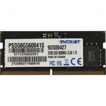 Оперативная память SODIMM DDR5-5600 8GB Patriot Signature Line