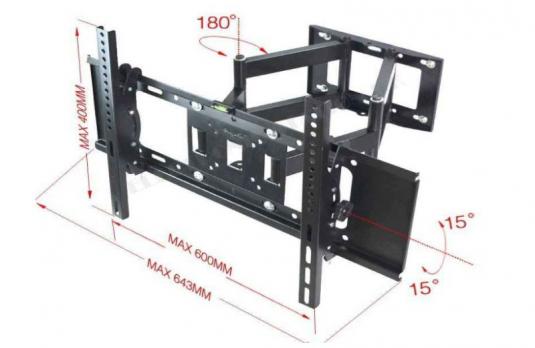 Кронштейн для ТВ наклонно-поворотный HT47, CP402 (26