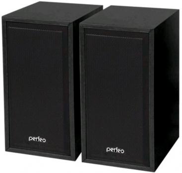 Колонки 2.0 Perfeo Cabinet, чёрное дерево