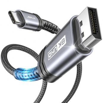 Кабель Type-C (M) - DP (M) JSAUX CV0027 v1.4, 2m