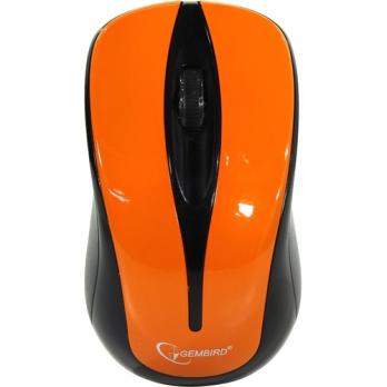 Мышь беспроводная Gembird MUSW-325-O, 3btn, 1000dpi, orange