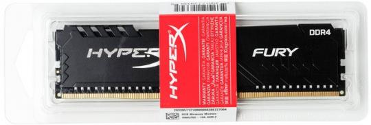 Оперативная память DDR4-3200 8GB Kingston HyperX FURY Black (HX432C16FB3/8)