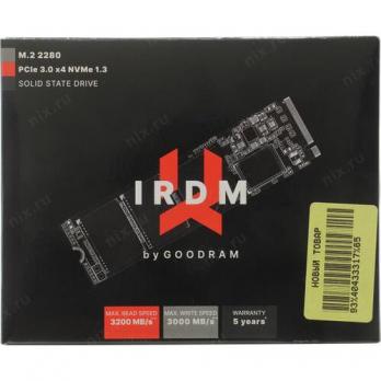 SSD-накопитель M.2 NVMe 256GB GoodRam IRDM (IR-SSDPR-P34B-256-80)