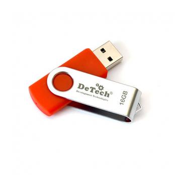 Флешка USB3.0 16GB DeTech Swivel