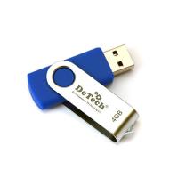 Флешка USB2.0 4GB DeTech Swivel