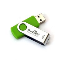 Флешка USB2.0 4GB DeTech Swivel