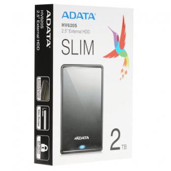 Внешний HDD 2TB Adata HV620 Slim (AHV620S-2TU31-CBK)