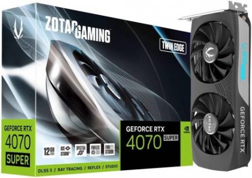 Видеокарта nVidia RTX 4070 Zotac Twin Edge 12GB GDDR6X (ZT-D40700E-10M)