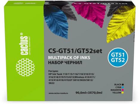 Комплект чернил Cactus CS-GT51/GT52SET