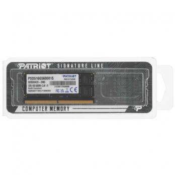 Оперативная память SODIMM DDR5-5600 16GB Patriot Signature (PSD516G560081S)