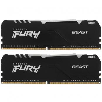 Оперативная память DDR4-3600 2x8GB Kingston FURY Beast Black RGB