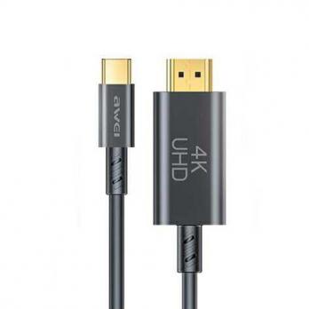 Переходник USB-C(M)/HDMI(M) Awei CL-212T, 4K, 30Hz