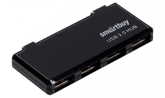 USB-Hub USB2.0 Smartbuy 6110, 4-ports, black