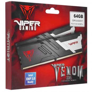 Оперативная память DDR5-5600 2x32GB Patriot DDR5-5600 VENOM Gaming