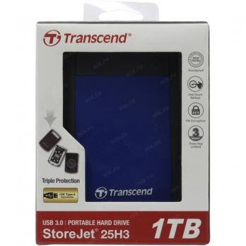 Внешний HDD 1TB Transcend StoreJet 25H3B