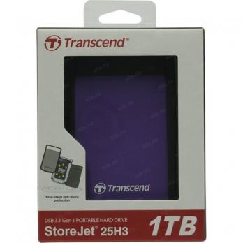 Внешний HDD 1TB Transcend StoreJet 25H3P