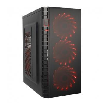 Корпус ATX DeTech C3131s, red
