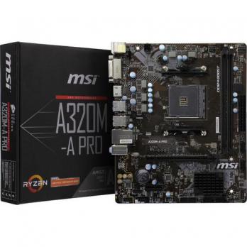 Материнская плата AMD sAM4 A320 MSI A320M-A Pro