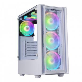 Корпус DeTech DT-8019 RGB; ATX; без БП; white