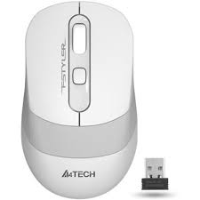 Мышь беспроводная A4Tech Fstyler FG10s, white-grey