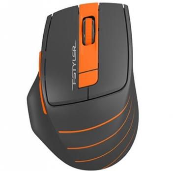 Мышь беспроводная A4Tech Fstyler FG30S, grey-orange