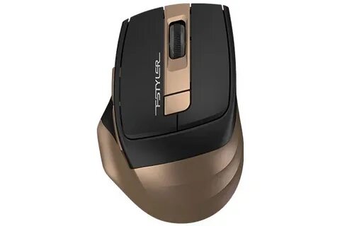 Мышь беспроводная A4Tech Fstyler FG35, gold-black