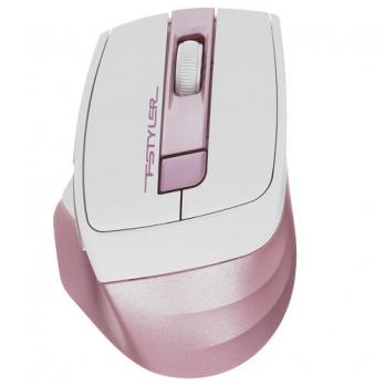 Мышь беспроводная A4Tech Fstyler FG35, pink-white