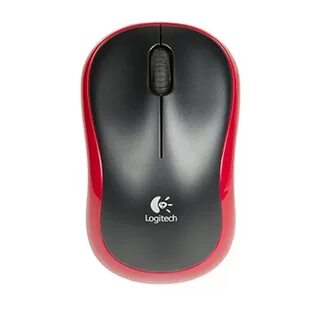 Мышь беспроводная Logitech M185, red