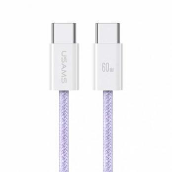 Кабель Type-C Usams SJ656, 1.2m, 60W, white