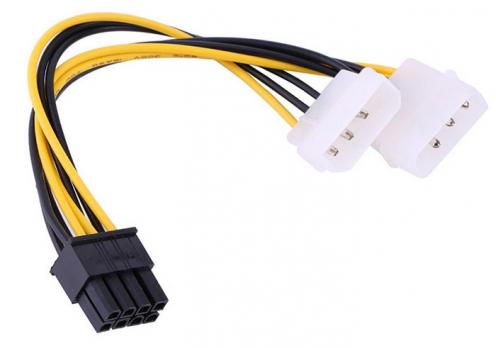 Кабель питания 2хMolex - PCIe 8pin DeTech