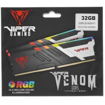 Оперативная память DDR5-6400 2x16GB Patriot Viper Venom RGB