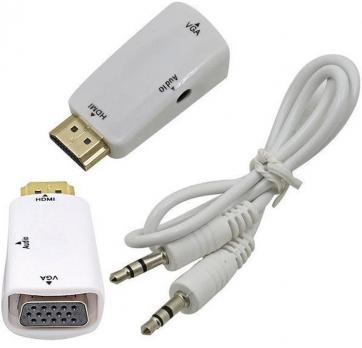 Переходник HDMI (M) - VGA (F) + Audio